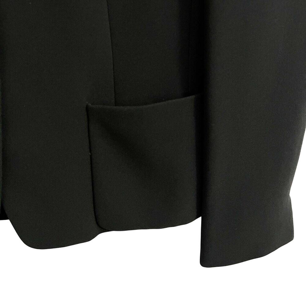 Vintage Anne Klein Blazer Womens 8 Black Dress Jacket Crepe Office Formal 90's - Picture 4 of 13